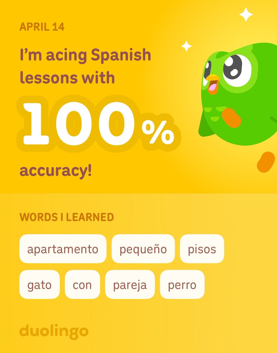 marilynn_roth's tweet photo. I’m learning Spanish on Duolingo! It’s free, fun, and effective. https://t.co/ec8W2ABdtC