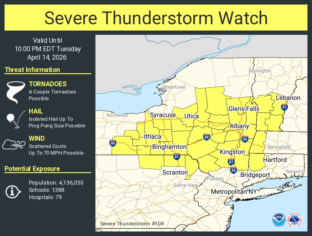 NWS Albany tweet media