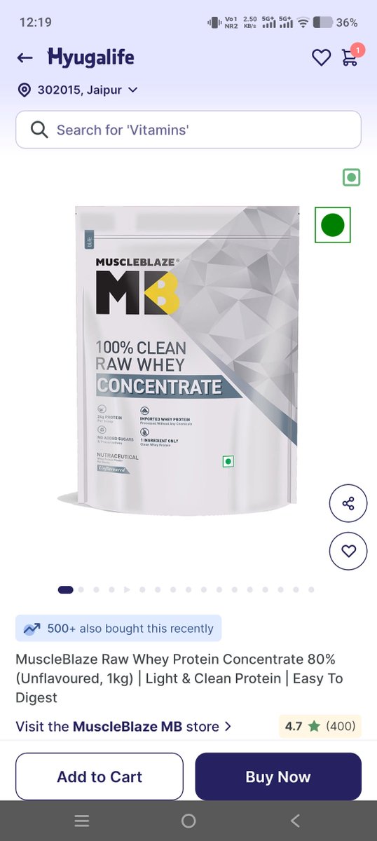 TheCyberSahil's tweet image. @MuscleBlaze raw whey concentrate review: 
The packaging quality is quite poor, especially the seal strip it doesn’t feel secure or reliable. Another issue is the scoop size: it’s advertised as 30g, but the actual scoop provided measures around 35g, #muscleblaze
#WheyProtine
1/2