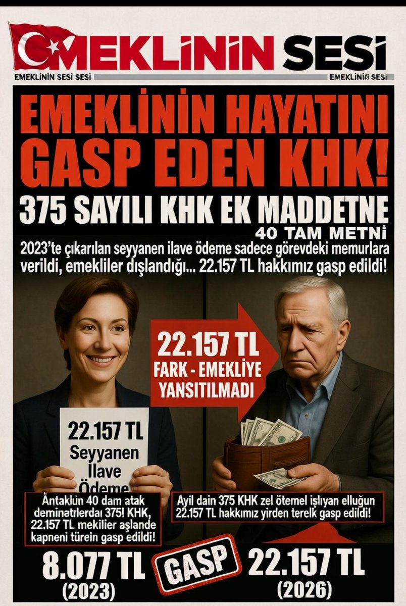 Memur Emeklileri Platformu 🇹🇷Ⓜ️☪️🇹🇷 tweet media