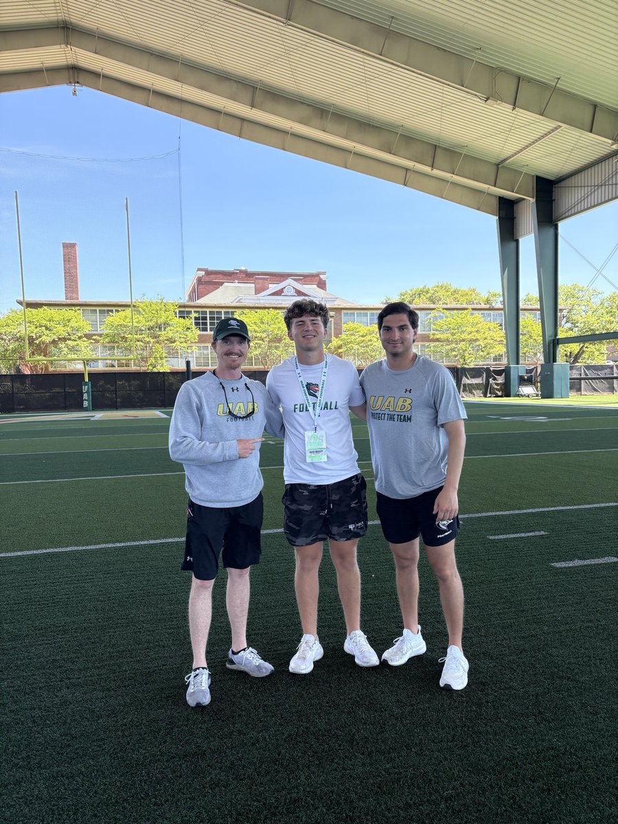 Had a Great time @UAB_FB and a great conversation with @Coach_Jones_1 ...