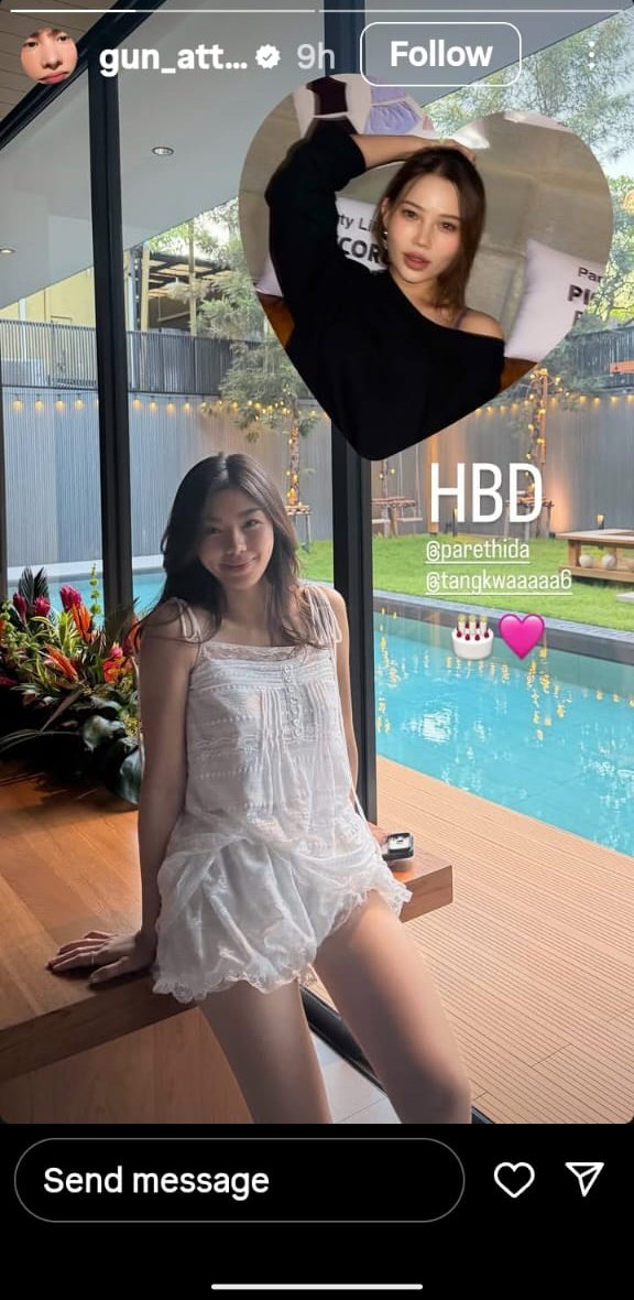 nawtornot's tweet photo. Just seeing offgun for a few minutes at the Songkran make Babiis super excited and happy, but you don’t even know who Gun brought to his friend’s private birthday party yesterday &amp; introduced to all his friends no cameras, no fans
#ออฟกัน #offgun 
#กันอรรถพันธ์ #GunAtthaphan https://t.co/tBJpKgqMWO