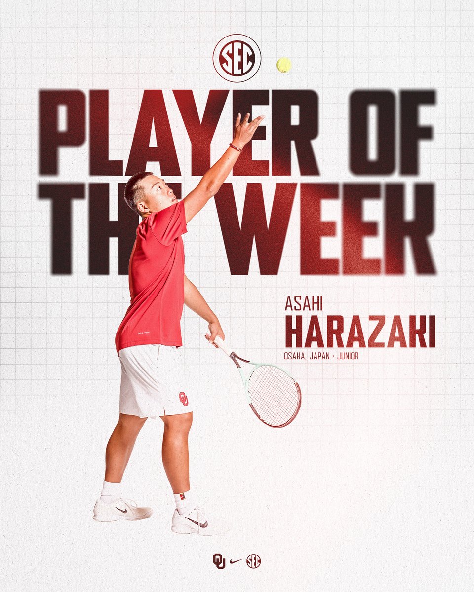 Asahi is the SEC Player of the Week! 🏆

» two doubles wins
» two singles wins
» two clinching points