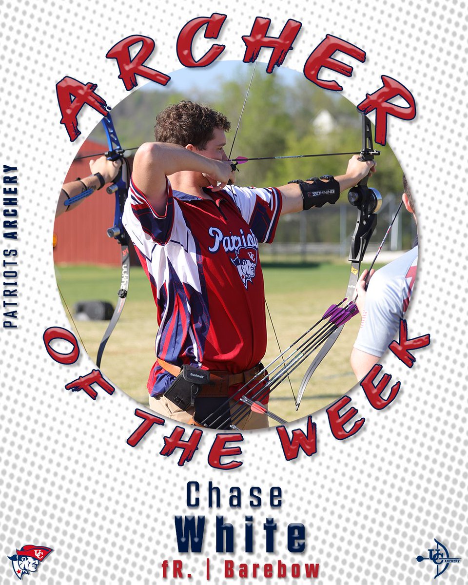 UC_Archery's tweet photo. A strong week helping UC capture the MSC title, Patriot archers Chase White and Hannah Summers have been named the MSC Archers of the Week  #OneBigTeam #LTL 

Story: https://t.co/hbqaavu3vT https://t.co/sj9iisvHyV