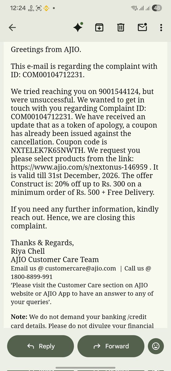 Richash7890's tweet photo. @AJIOLife cancel my 50+ order and send me this reply this post asap https://t.co/hHnbMk0MPI