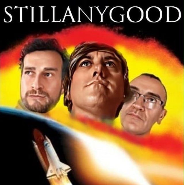 StillAnyGoodPod's tweet photo. We know you don’t wanna miss a thing, but in case you did: our new episode is out now! We’re joined by returning guest, the fantastic pop singer Simon f*cking Love, as we grab our drills, jump in a space shuttle &amp; save the world.  Yes, it’s ARMAGEDDON 🚀 https://t.co/k0F8k4Aaj0 https://t.co/ehuKHcpcGX