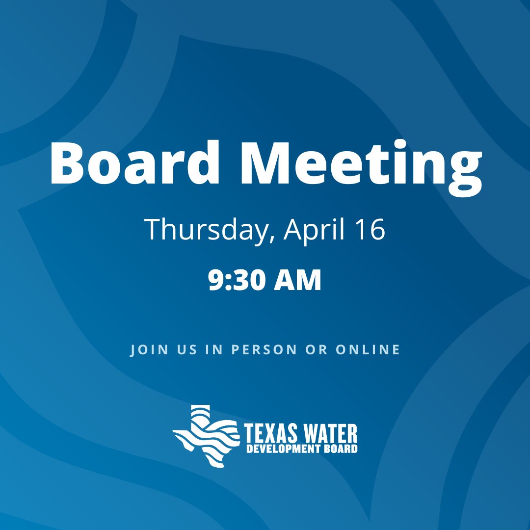 Texas Water Development Board tweet media