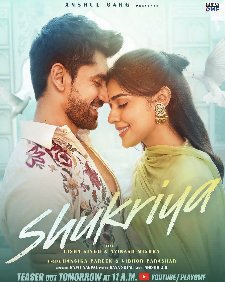 mwfnoddy's tweet image. #Shukriya for this beautiful MV #AviSha ❣️