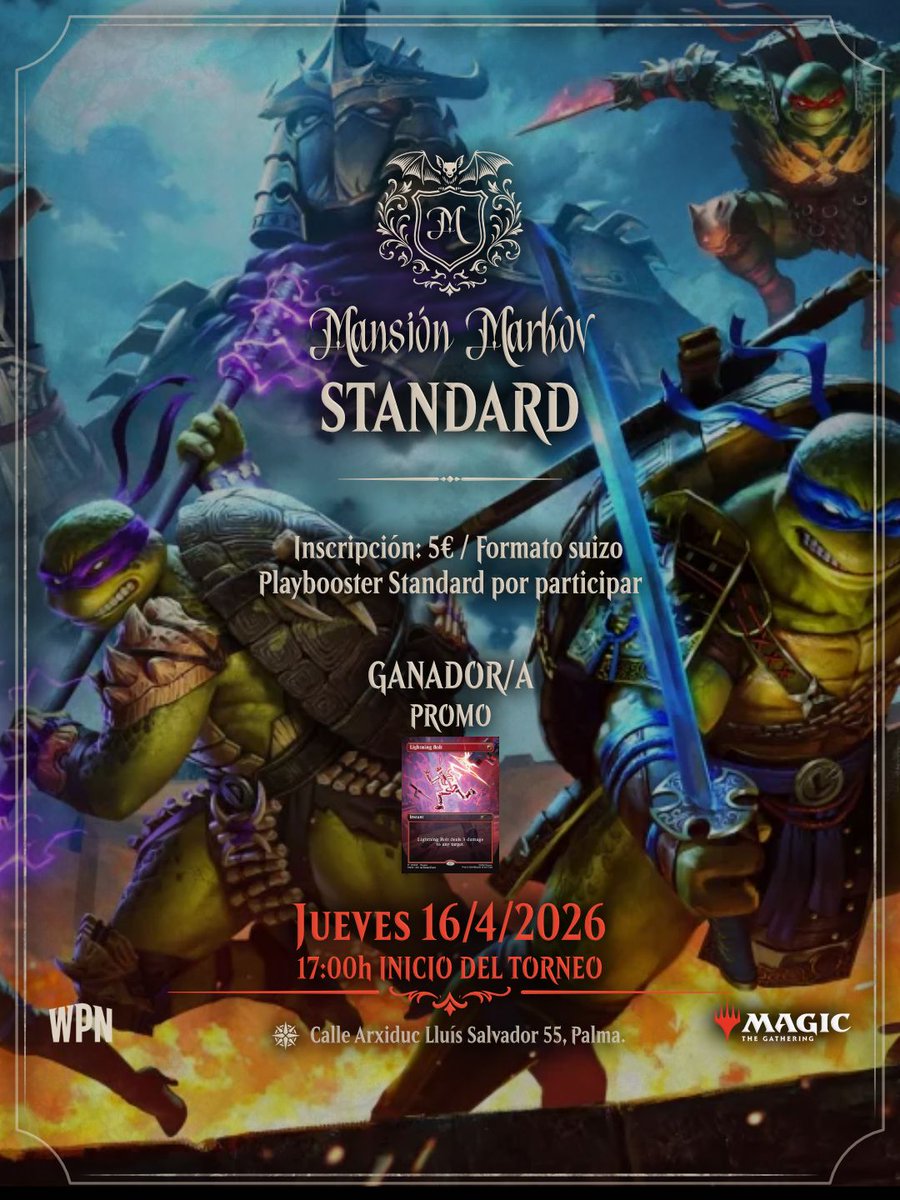 MansionMarkov's tweet photo. Eventos semana 13/04/26 - 19/04/26 https://t.co/MvRTveFOBD