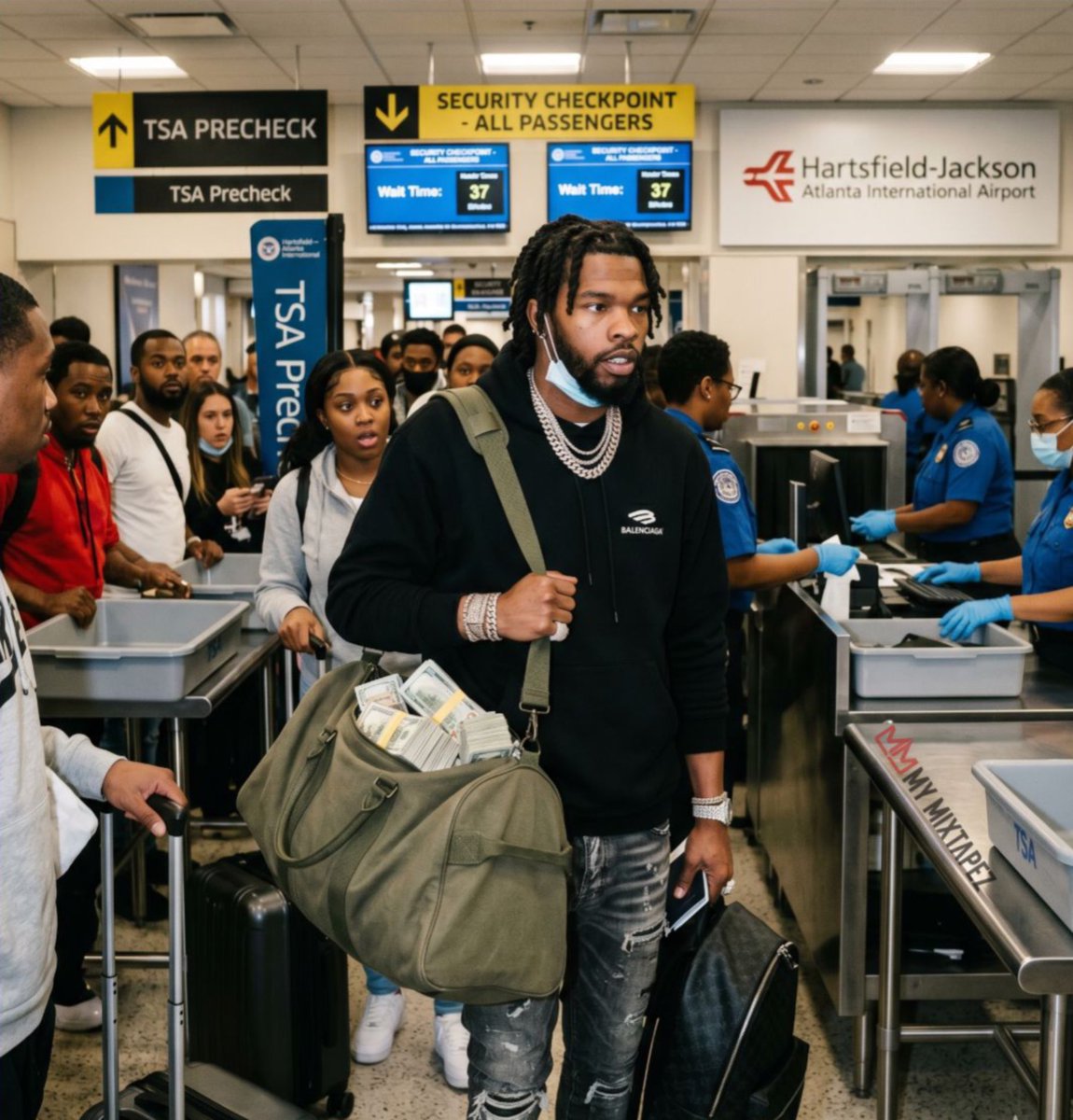 mymixtapez's tweet image. The Atlanta airport has collected nearly $375,000 in cash so far in 2026 from travelers who failed to report carrying over $10,000 on international trips, as required by law 👀