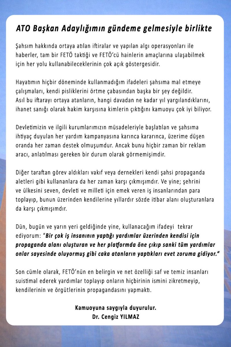 Cengiz YILMAZ tweet media