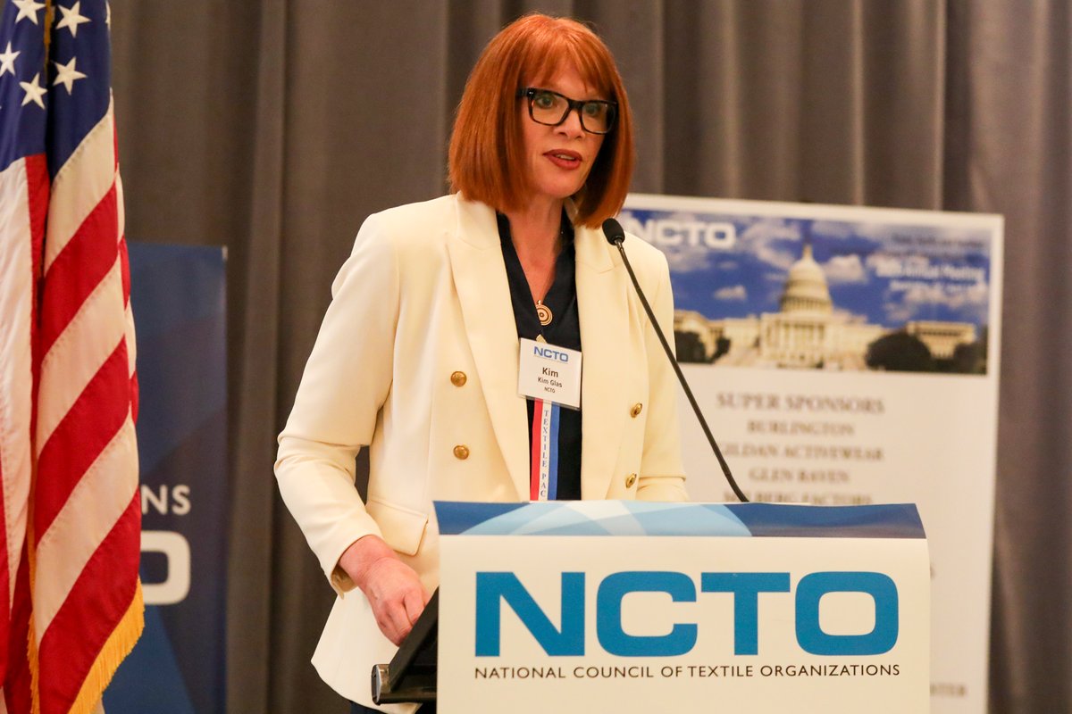 NCTO's tweet image. On Day One of our annual meeting , NCTO CEO Kim Glas and staff underscored key achievements on shaping policies impacting the U.S. #textile industry while outlining challenges &amp;amp; priorities ahead--trade, expanding government procurement &amp;amp; Berry and Western Hemisphere growth.