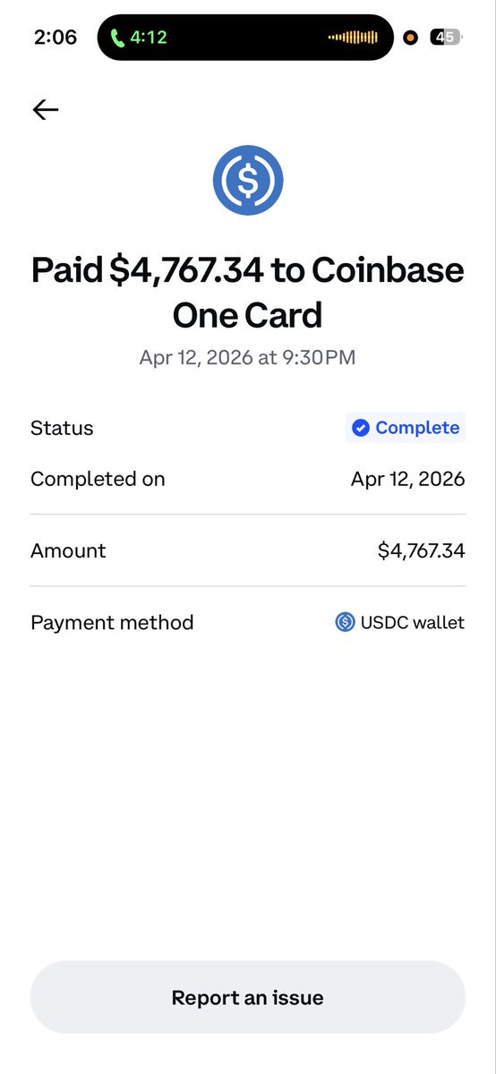 thefrog1394's tweet image. . @coinbase @CoinbaseSupport this transaction was pulled from my bank account instead of USDC wallet as indicated here. I reversed it at my bank and am now being told by @cardless that I will be charged late fees, returned payment fees, and interest next month. Fix immediately.