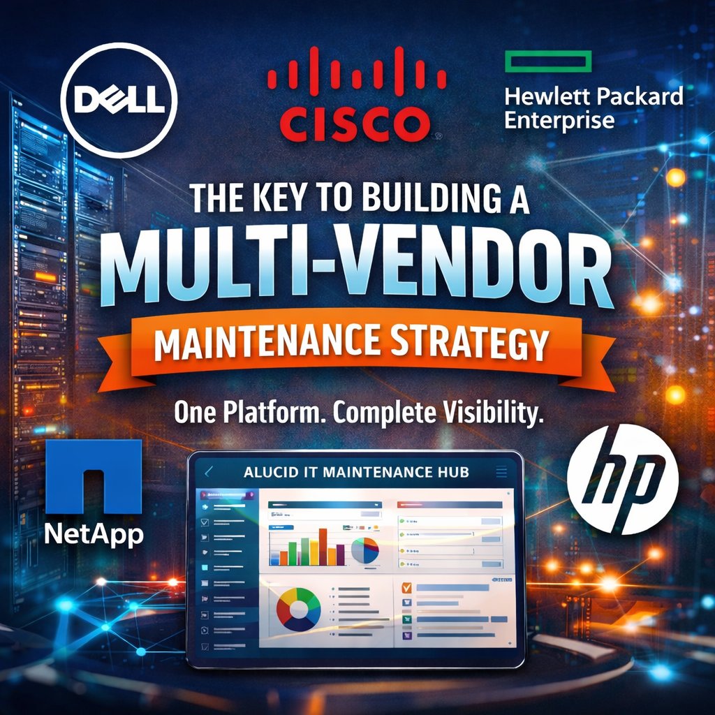 AlucidSolutions's tweet image. IT environments rarely rely on a single vendor. A well-planned multi-vendor 3rd-party maintenance strategy can simplify operations, reduce costs &amp;amp; give your team valuable time back.

Learn how! alucidsolutions.com/post/the-key-t…

#ITinfrastructure #ITmaintenance #thirdpartymaintenance