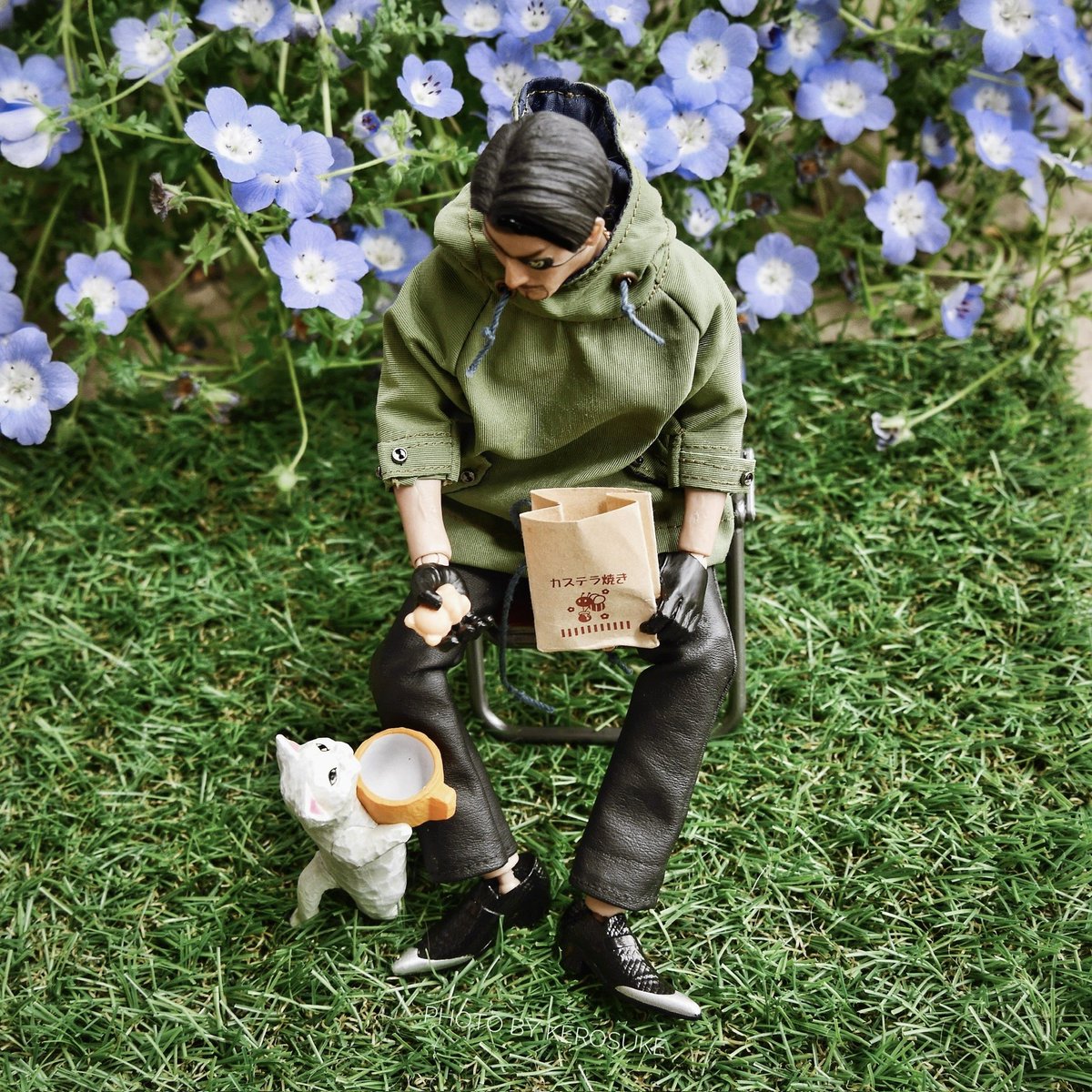 おはよう。昨夜は喘息出ちゃってあんまり眠れてないせいで絶不調から抜け出せない朝。なんか気持ち悪い。だけどベビーカステラ食べたい…と、ふと思ったのでこの過去写貼っておくわ。調子イマイチな時ってプリンとかカステラとかいつも食べたくなるのはワシだけ？なんかいつもそうなるよ😅
#真島吾朗