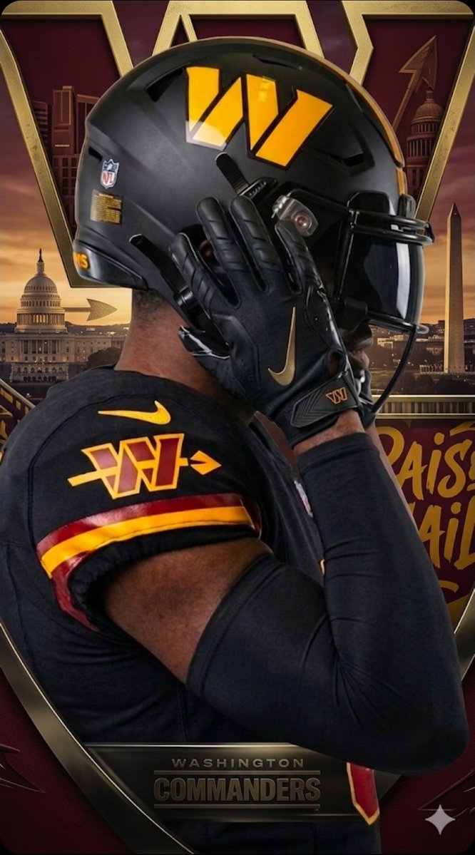 Gcarmi21's tweet image. Walk with me here.

​What if that leaked logo is simply a design for the sleeves?

​Josh Harris shared that the #Commanders had a trick up their sleeve.

​Maybe he was being literal. ​If so, these are pretty damn slick.

S/O to @TheRadio1022 for giving me the idea.

#RaiseHail