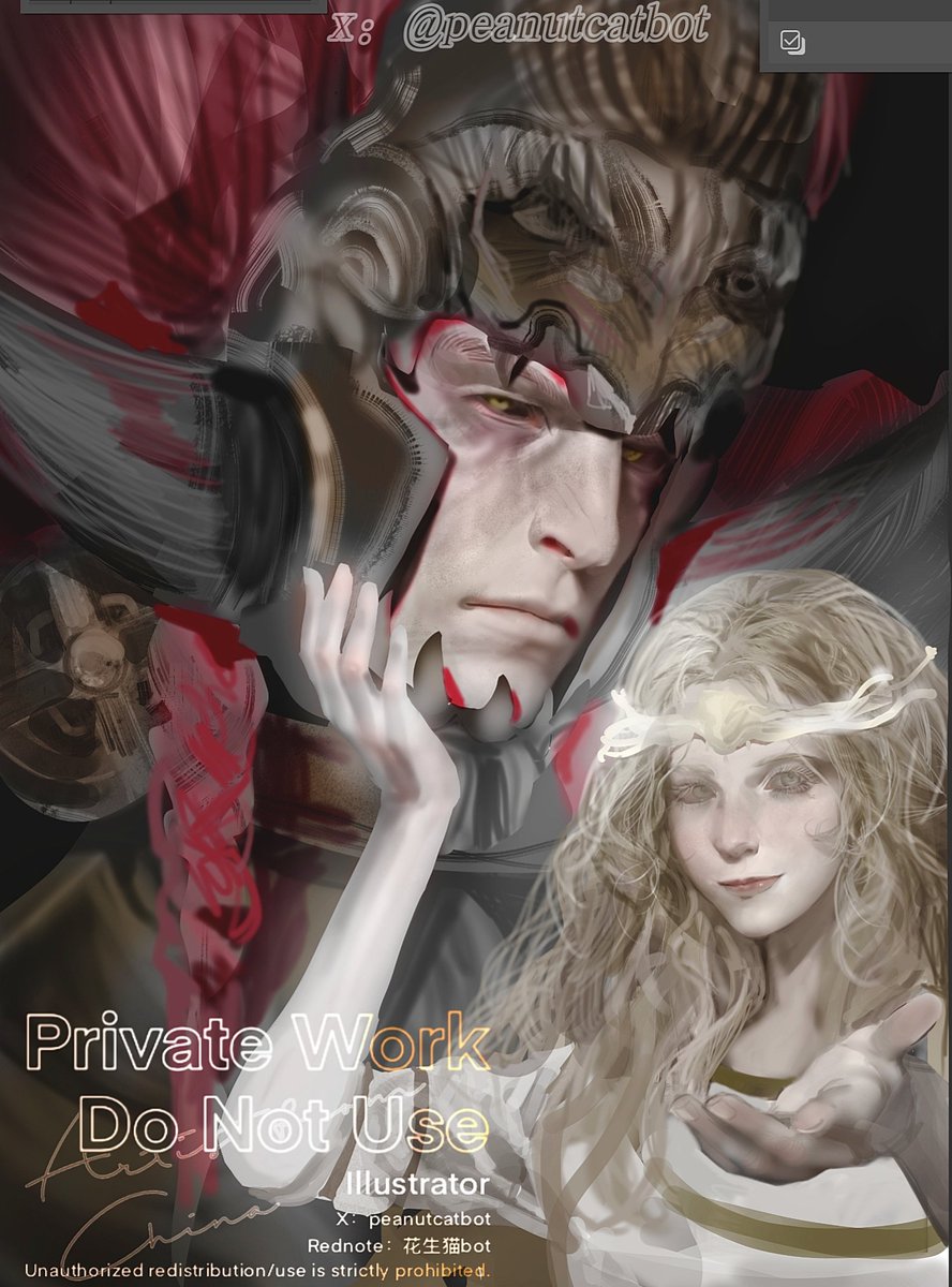 peanutcatbot's tweet image. Sorry, I sent the wrong version...#Miquella #EldenRingFanart #ELDENRING