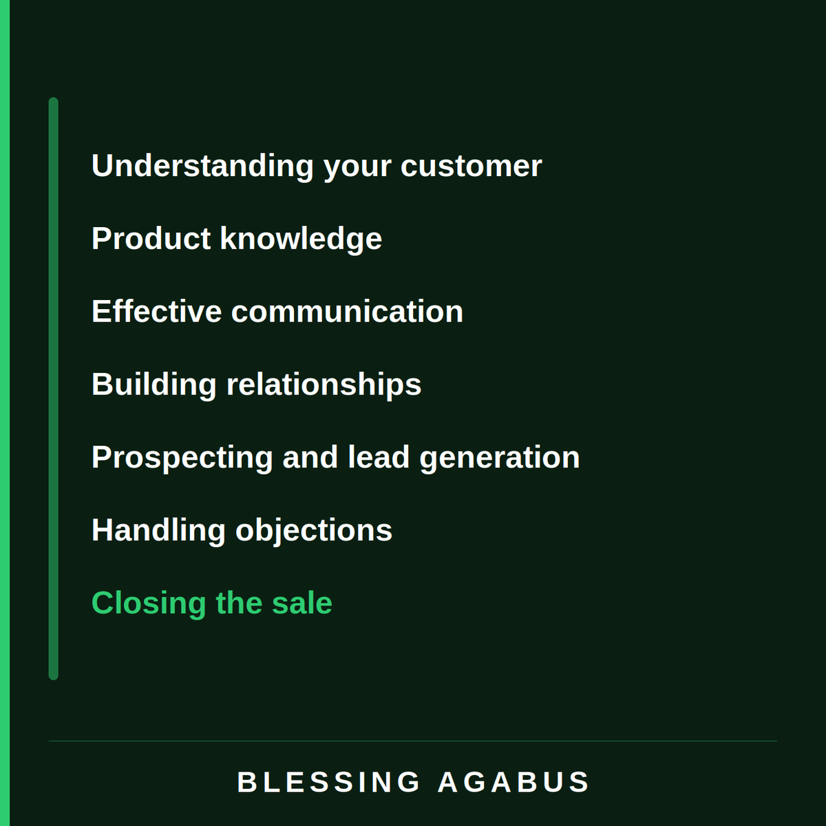 FineAgabus's tweet image. I learned that customer service skills are needed in sales because you are dealing with people. How you treat them, respond to them and make them feel matters just as much as what you are selling.

And this makes a lot of sense to me. 

Sales is not just about closing.

#Sales