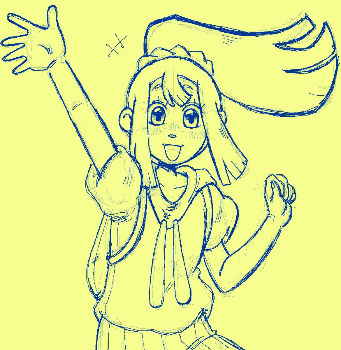 quick doodle I did at work, forgot how horrible it is drawing with mouse @_@ #pokemon