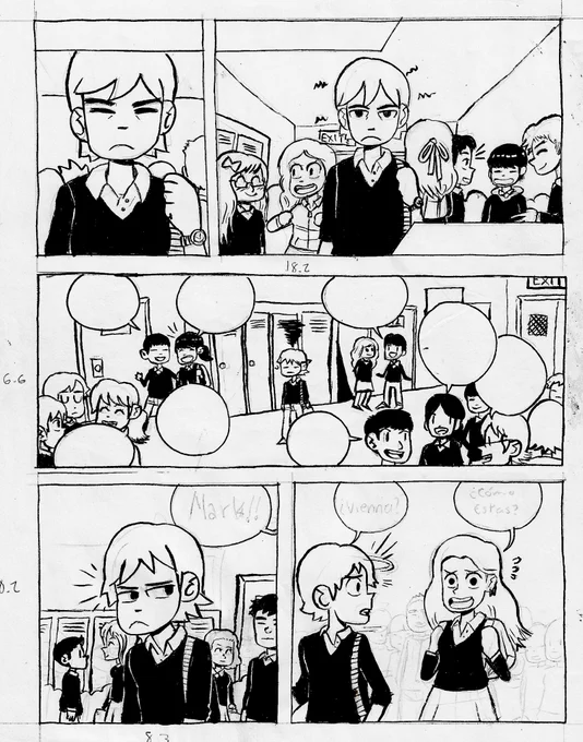 Found these ooooooooold comic pages I drew and inked back in 2013 and wanted to doodle a few redraws 