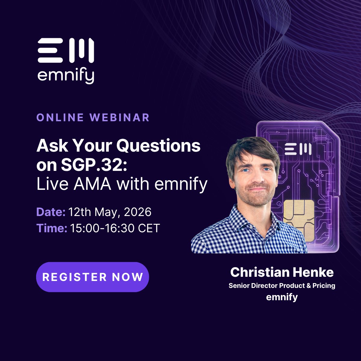IoTNow_'s tweet image. SGP.32 is here, changing IoT connectivity for good. But what does it mean for your deployments?

Ask the experts live at our AMA with @emnify  👇
bit.ly/4tO1oHs

#IoT #SGP32 #eSIM #Connectivity @SaraDebevec