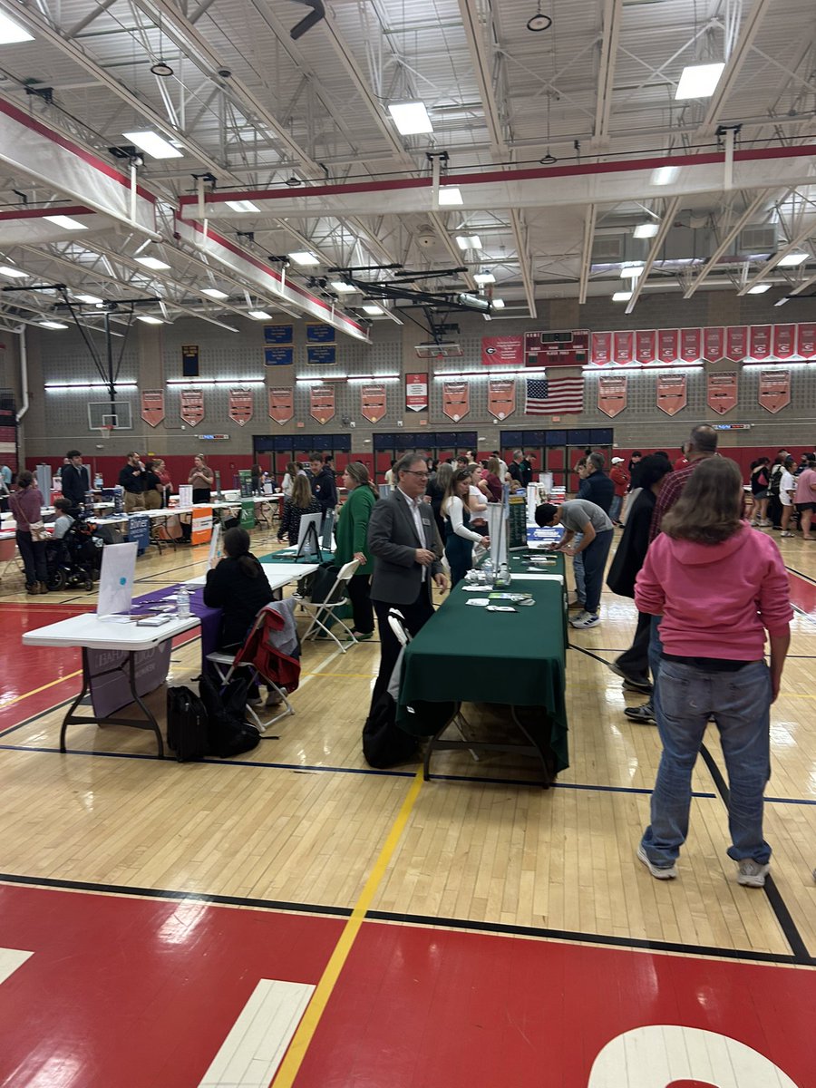 Winding down our college fair at Guilderland.  

Great turnout despite some tough weather.