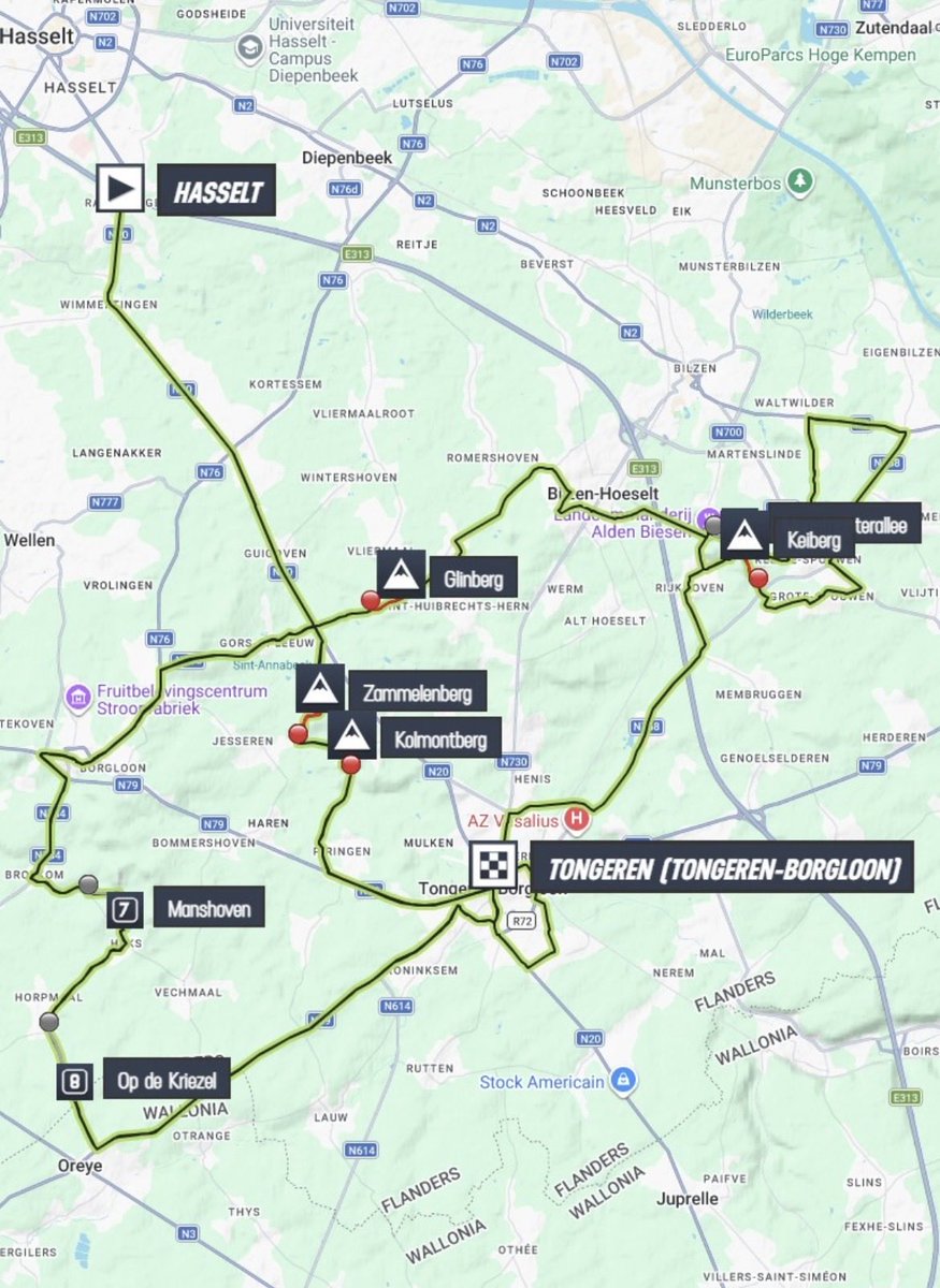 Cycling_Kingdom's tweet photo. 🇧🇪  Ronde van Limburg 2026
🗓️ Wednesday, April 15th 🗓️
📺 14:30 BST / 15:30 CEST / 09:30 EDT 📺

📈 Profile • Map 🧭 • Last KMs 🏁
🚩 Hasselt 
🏁 Tongeren Borgloon
📏 179 km

#RondevanLimburg #RVL #RVL26 #RVL2026 #Limburg #Hasselt #Tongeren #Borgloon #Belgium #Cycling https://t.co/DaEfFC5Xm7