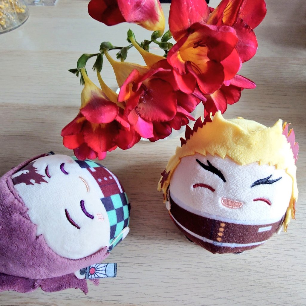 赤いフリージアをご近所さんが🆓配布してたので頂きました　

よく見たら中が黄色くて🔥さんカラーだね

いいにおい！
ずっとかいでいられます
(っ◜◡◝ c)ｸﾝｸﾝｸﾝｸﾝ