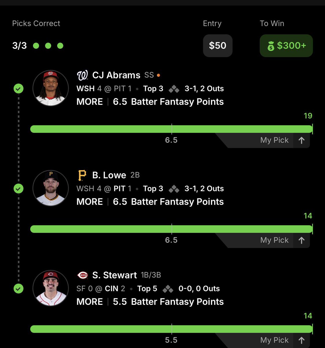 bamdfspicks's tweet image. omg 3 homers 😭😭😭

sweat free 🤑 play in whop 🤝