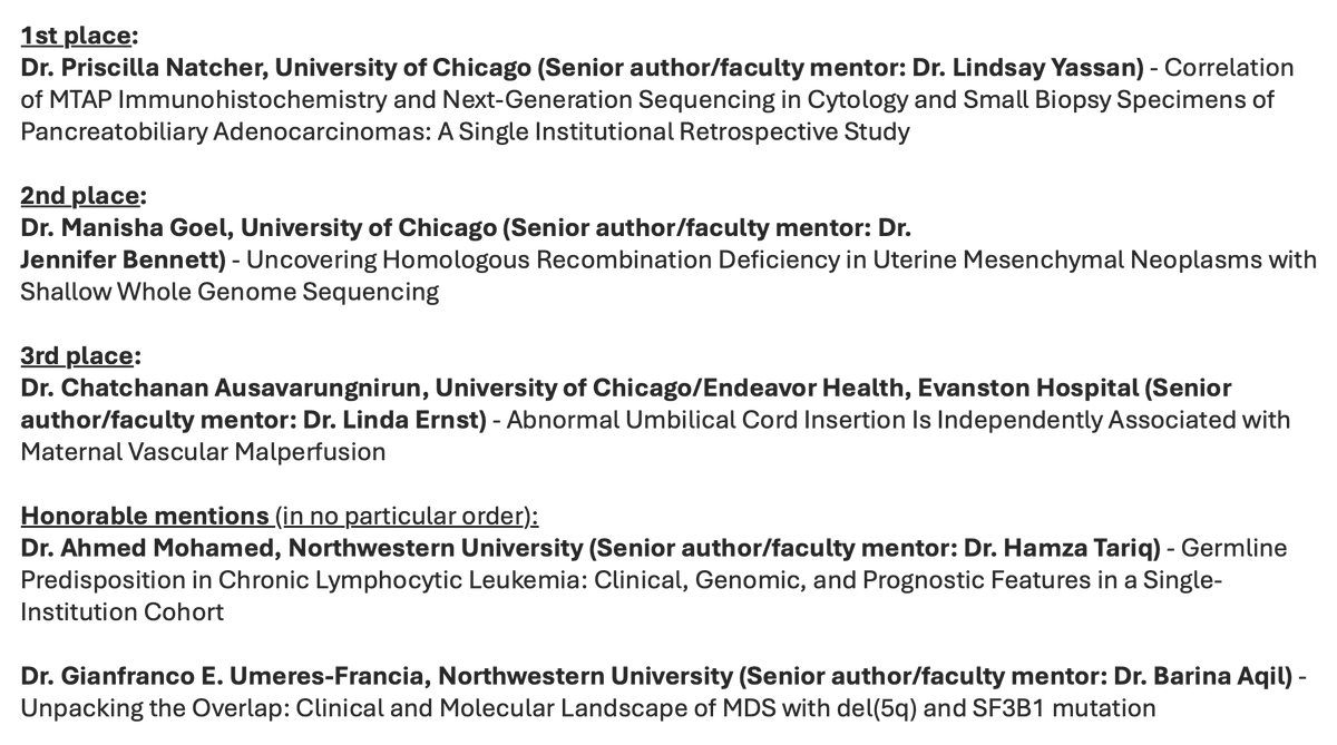 Chicago Pathology Society tweet media