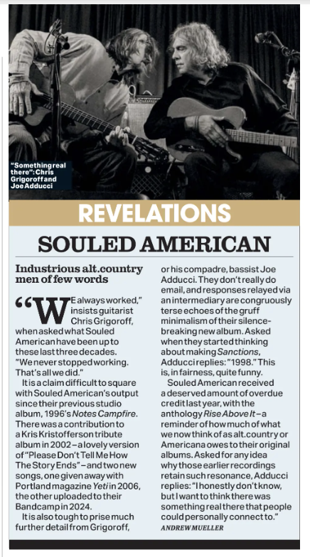 FanSouled's tweet photo. "...much of what we now think of as https://t.co/H91GtCqKcE or Americana we owe to Souled American..." 
                                                  Uncut, April 2026 https://t.co/p0z2KEvzwv