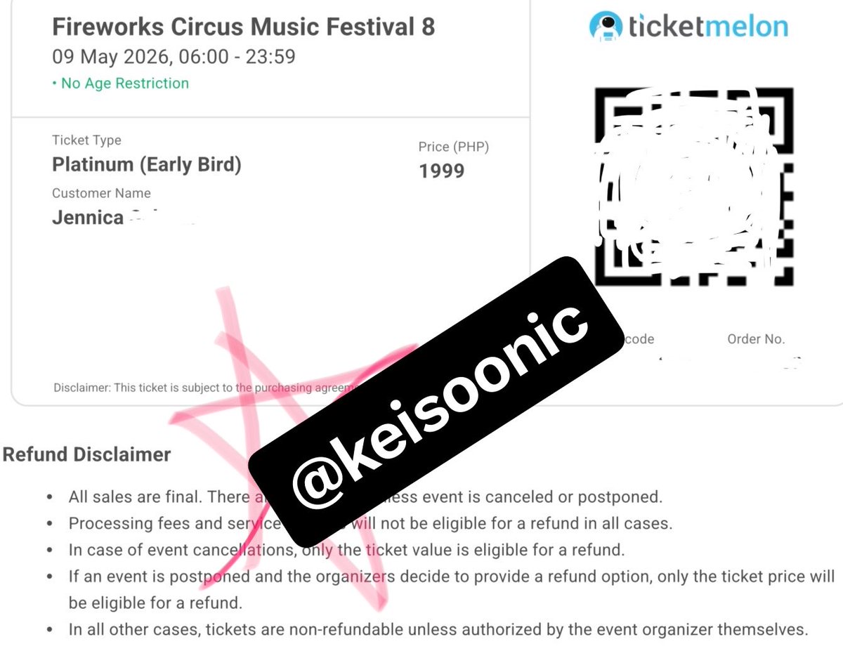 keisoonickz's tweet photo. May naghahanap ba dyan ng #CircusMusicFestival Tix?

WTS PH 🇵🇭
2 Platinum tix early bird
Circus music festival
3k for 2tix na
willing to give pati merch na kasama (Tshirt only size XL)

-dm if interested + more deets
-break na kami eh🫠
-bilhin nyo na plss… https://t.co/NShZ1LnxN6