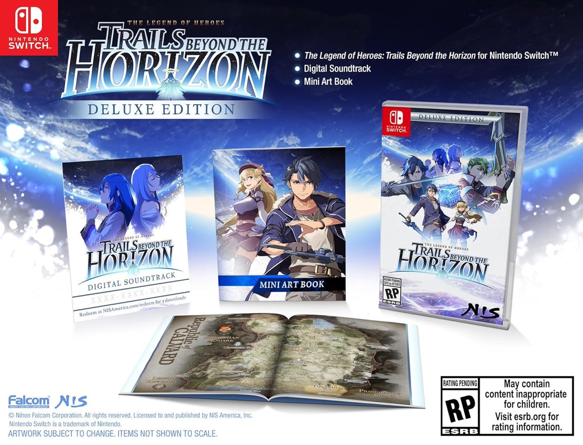 PhysicReleases's tweet image. The Legend of Heroes: Trails beyond the Horizon: Deluxe Edition - Nintendo Switch is $47.99 on Amazon: amzn.to/3OiQf2e #ad #NSW #PhysicalReleasesDeal
