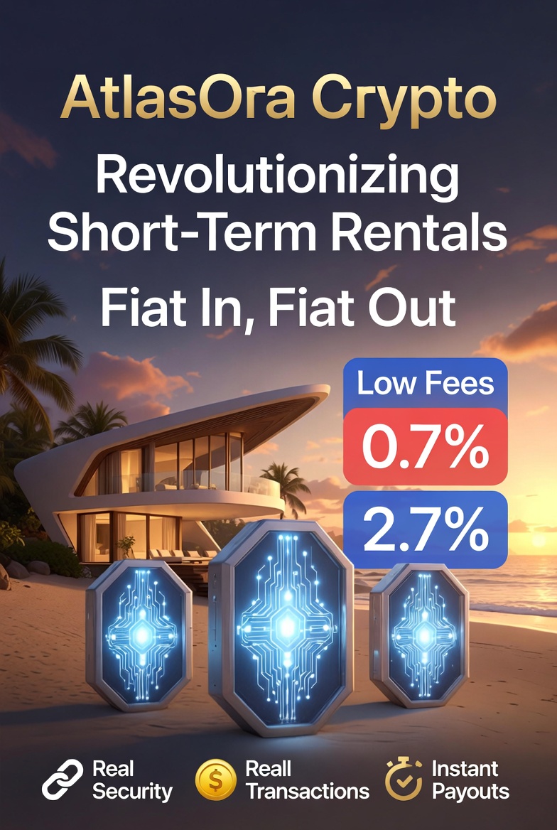 KenanK's tweet photo. Discover AtlasOra: Revolutionizing $150B rentals with DeFi! Hosts pay just 0.7% , get instant payouts. Pure fiat experience - no crypto hassle. Join the future!@AtlasOraRentals #AtlasOra
https://t.co/Rh7vII7IAD https://t.co/vEP4zo7coR