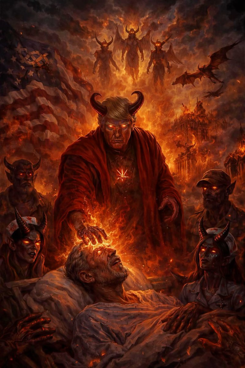 <a href="/travismsnow/">Travis M Snow (Dept. of Eschatology)</a> This picture is more accurate <a href="/travismsnow/">Travis M Snow (Dept. of Eschatology)</a>

Trump doesn't do comedy. This is not comedy.

If you recall, he claimed more than once to be "the chosen one."  Was that too a joke to you MAGA <a href="/travismsnow/">Travis M Snow (Dept. of Eschatology)</a>

This is blasphemy — plain and simple.

👇👇👇