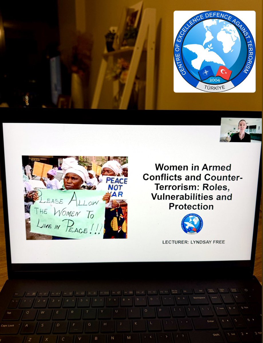 LyndsayFreeman8's tweet image. 💡 Last night I was honoured to lecture on the ‘Human Security from a Gender Perspective &amp;amp; Child Protection in Counter-Terrorism Course’ held by the NATO Centre of Excellence – Defence Against Terrorism (COE-DAT) in Türkiye 🇹🇷
#HumanSecurity #WomenPeaceSecurity #CounterTerrorism