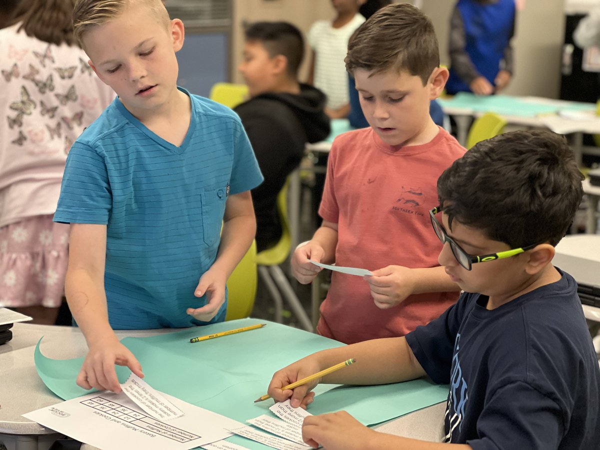 MrsGonzales_GE's tweet photo. Using @Lead4ward’s #RockinReview to explore relationship tables had students thinking, collaborating, and making connections. The best part? Our gallery walk where students shared ideas and learned from each other! @MrsHudson_GE @HumbleISD_GE @HumbleElemMath https://t.co/T5YxGG9UIT