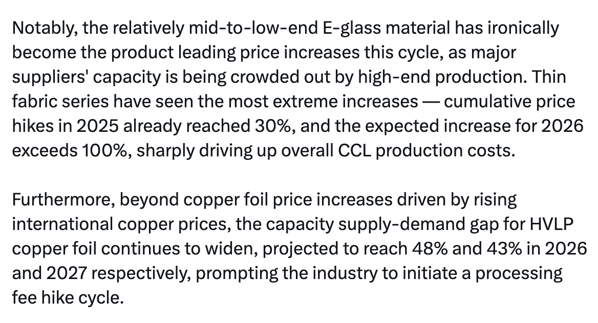 jukan05's tweet photo. Holy shit, E-glass is gonna double in price this year alone? Then Unitika (3103 JP) is definitely gonna go up even more. https://t.co/Q0QxhXflUB