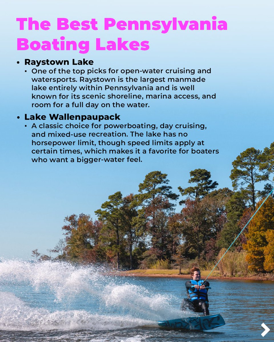 discoverboating's tweet image. Boating in Pennsylvania gives you a little bit of everything. Check out our Pennsylvania Boating Guide for boating rules, seasonal tips, and some lakes to explore 👉 bit.ly/4sBubxR #PennsylvaniaBoating #Boating #BoatLife #DiscoverBoating