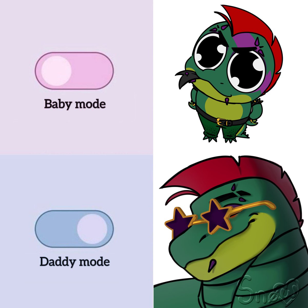 Slysn0w's tweet image. I joined the trend &amp;gt;:]
#fnafsecuritybreach #montgomerygator #montygator #fnafsb