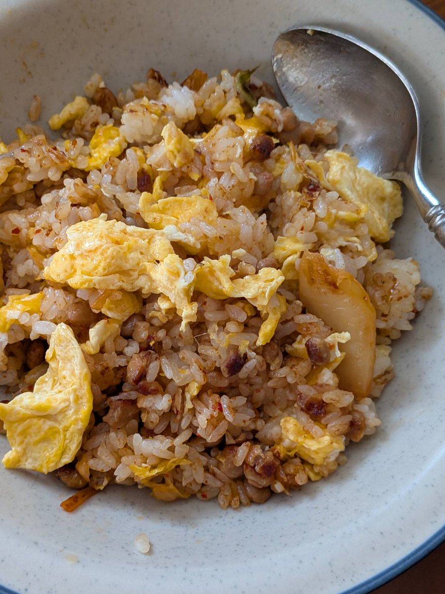 smartphoneiziru's tweet photo. キムチ納豆チャーハン😋✨️

#朝ご飯 https://t.co/9QoHs38VUv