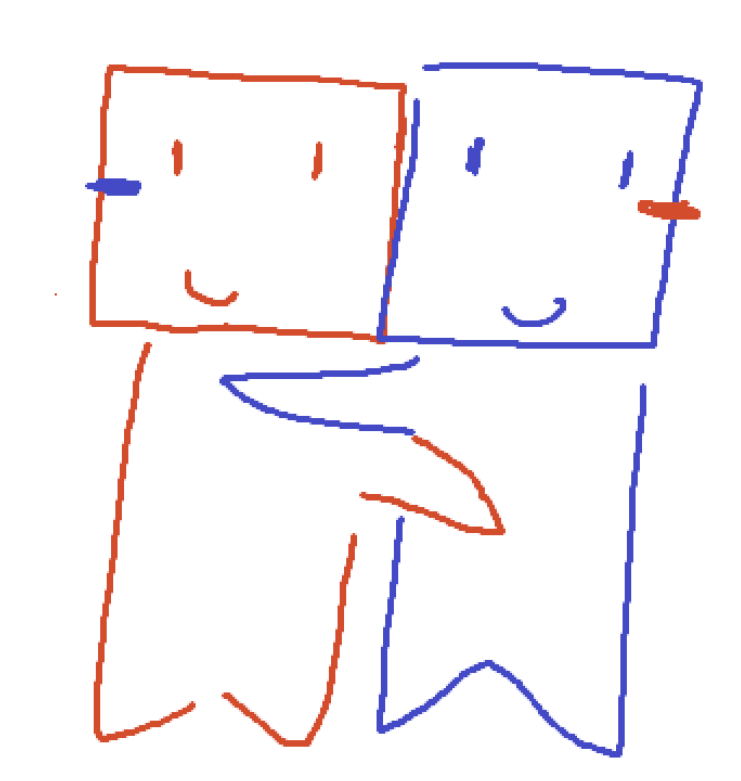 kier and dev hugging aww look at themm awww i hope they explodee #kieranddevfanart #kieranddev