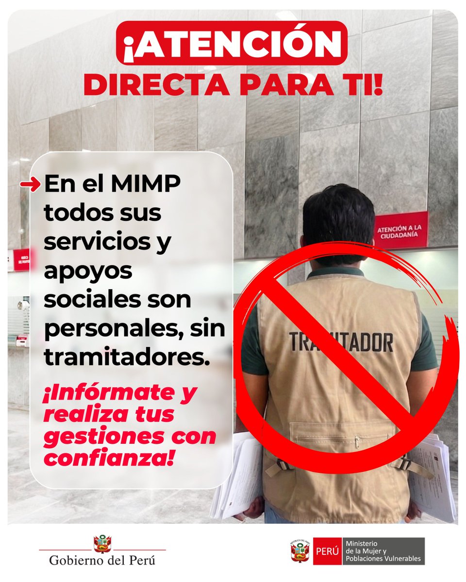 Ministerio de la Mujer y Poblaciones Vulnerables tweet media