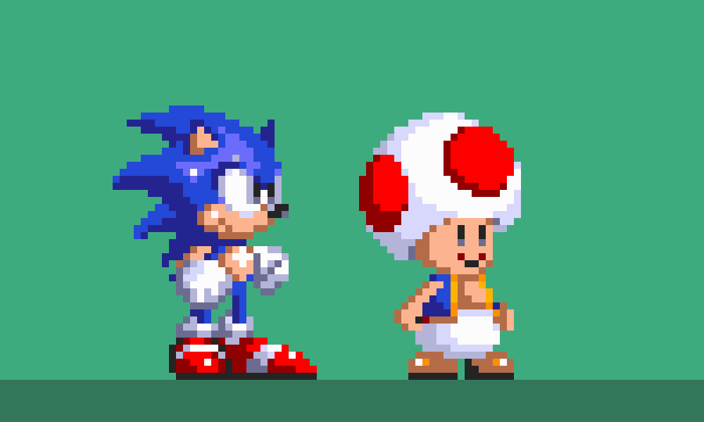 CrystalLight225's tweet photo. Toad in the style of Sonic 3 &amp; Knuckles

#Toad #SuperMarioBros #SonicTheHedgehog #Sprites #Idle https://t.co/0Y84EnZJDW