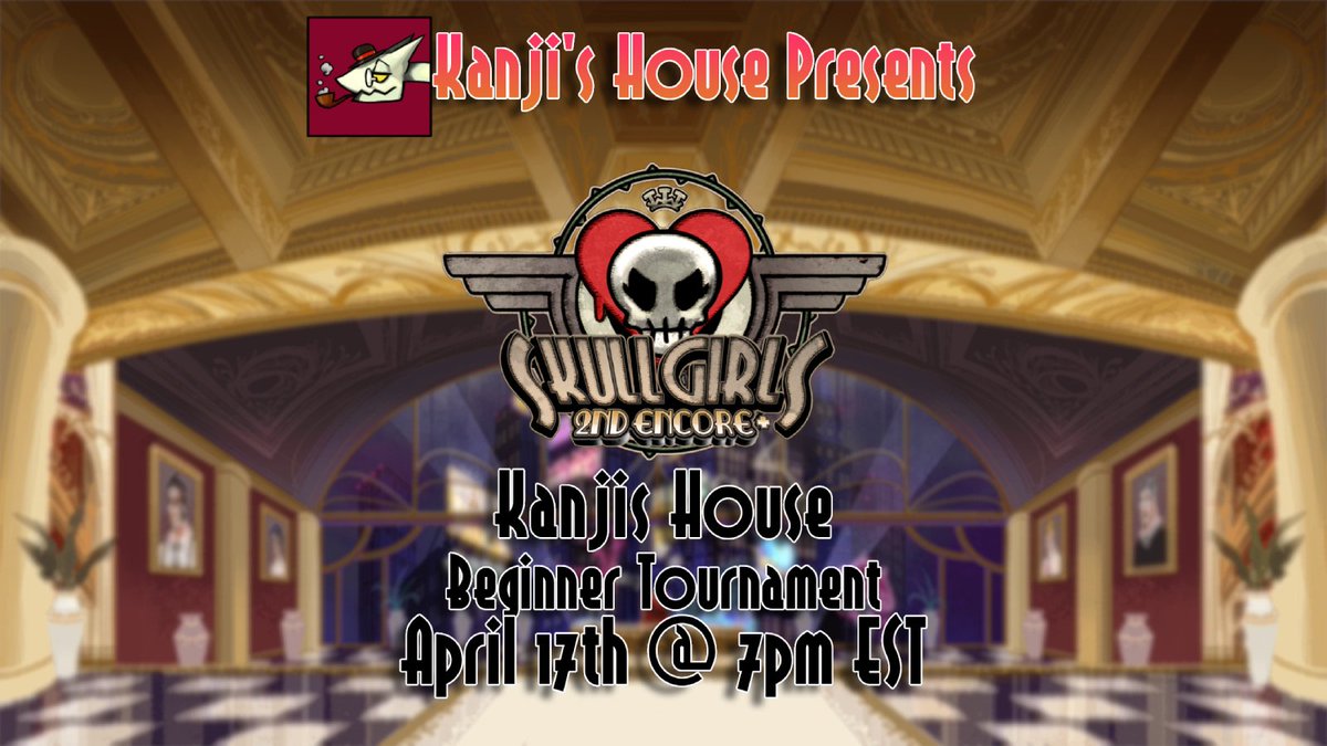 Kanji's House Friday @ 7pm EST 

Sign Ups: challonge.com/tournaments/si…

Discord: discord.gg/gqAVXE738x