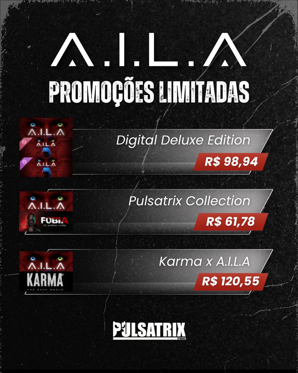 Pulsatrix Studios – A.I.L.A JÁ DISPONÍVEL! tweet media