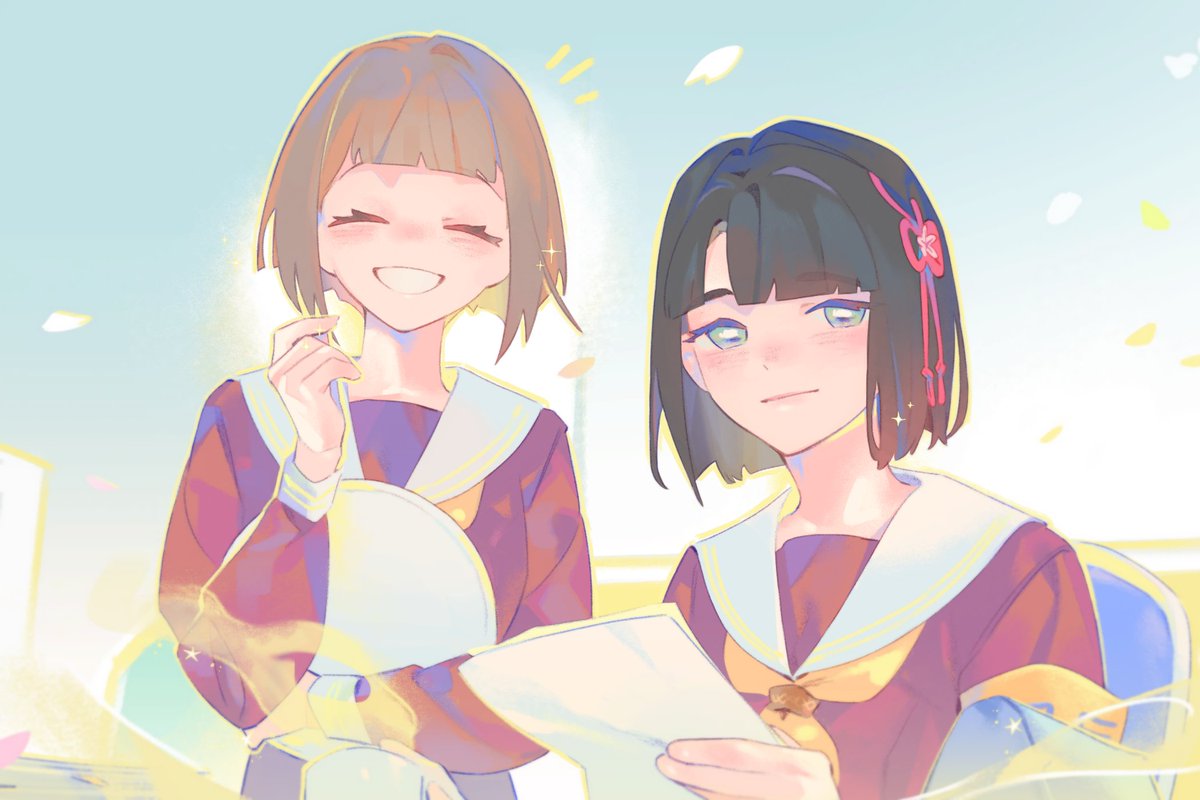 M1x_Mix's tweet photo. 「おはようございます、先輩。」
  ( 106ぎんすず ) https://t.co/qm090se54Q