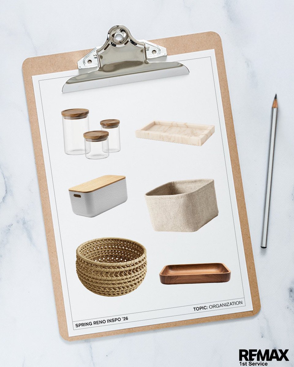 REMAX1stService's tweet image. ✨ Spring reset tip

Declutter your space
Organize smart
Create a clean, calm home
🏡 Big impact if you plan to sell
What are you tackling first?

Follow for more home inspo

#SpringCleaning #Declutter #HomeTips