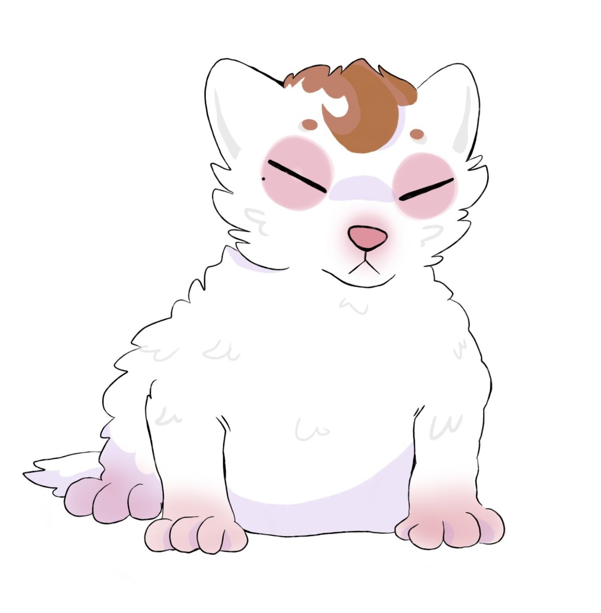 Nat_aArt's tweet image. #Au #Oc #Dibujos #Drawing 
Parece mas una rat4 que cachorro de Lobo 💜🎨
Recolor al gatito watón de estiker‼️
Andaba aburrida srry