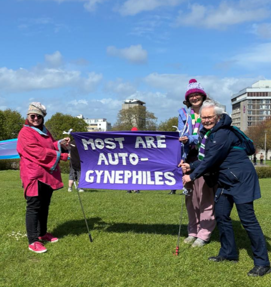 AGP_Awareness's tweet image. Spilling the AGP t ☕️ at the #OneYearLater protests Saturday 11 April 2026 

Great to see the word autogynephile out and about in 
#Cardiff #Plymouth #Manchester

x.com/Loolovestea/st…
x.com/Belstaffie/sta… 
x.com/DingsdaleJ9529…

Stay Alert 👀